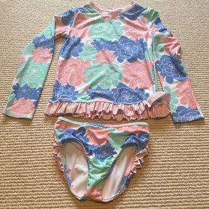 Ruffle Butts 2 piece swim suit sz 10